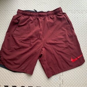 Nike Men's Burgundy Athletic Shorts